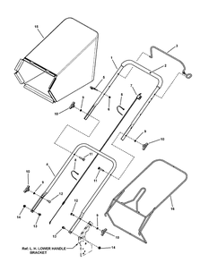 Handles And Controls Diagram and Parts List for 7800684-BT22675FC 2011 Briggs and Stratton Lawn Mower